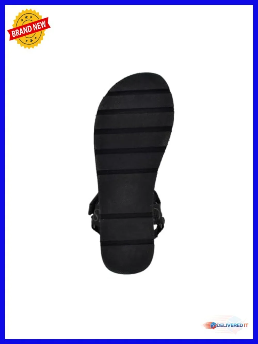 Wedge Sandal with Hook and Loop Closure
